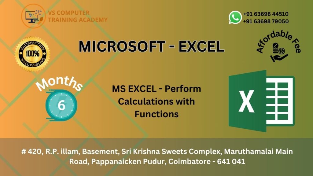 Microsoft Excel Course