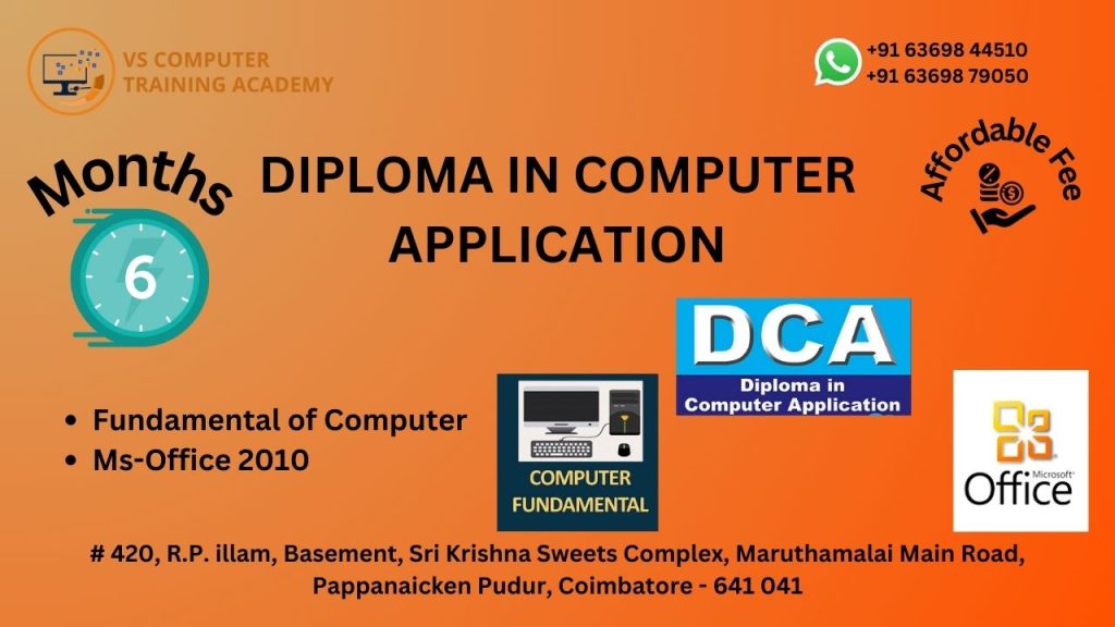 Diploma In Computer Application