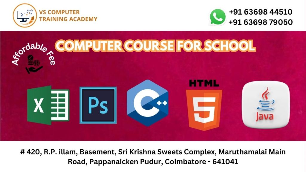 COMPUTER COURSE FOR SCHOOL