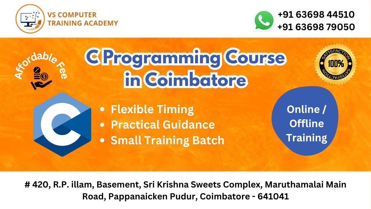 C Programming Course – Vs Training Academy